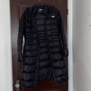 North face medium long jacket winter coat